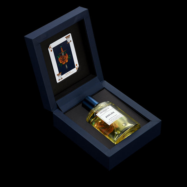 Avalon Cologne displayed in its open box